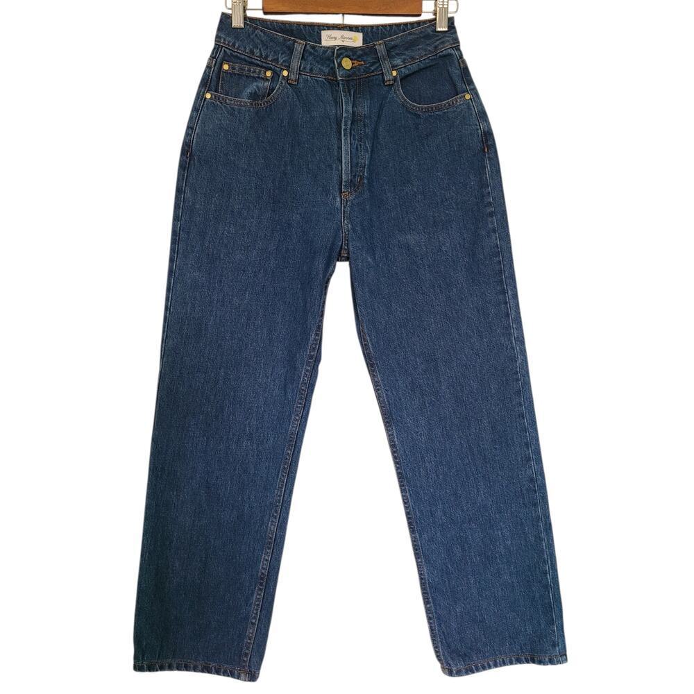 HEAVY MANNERS Vanilla Sky Raw Blue Denim Size 26 - Shortened/Petite Inseam
